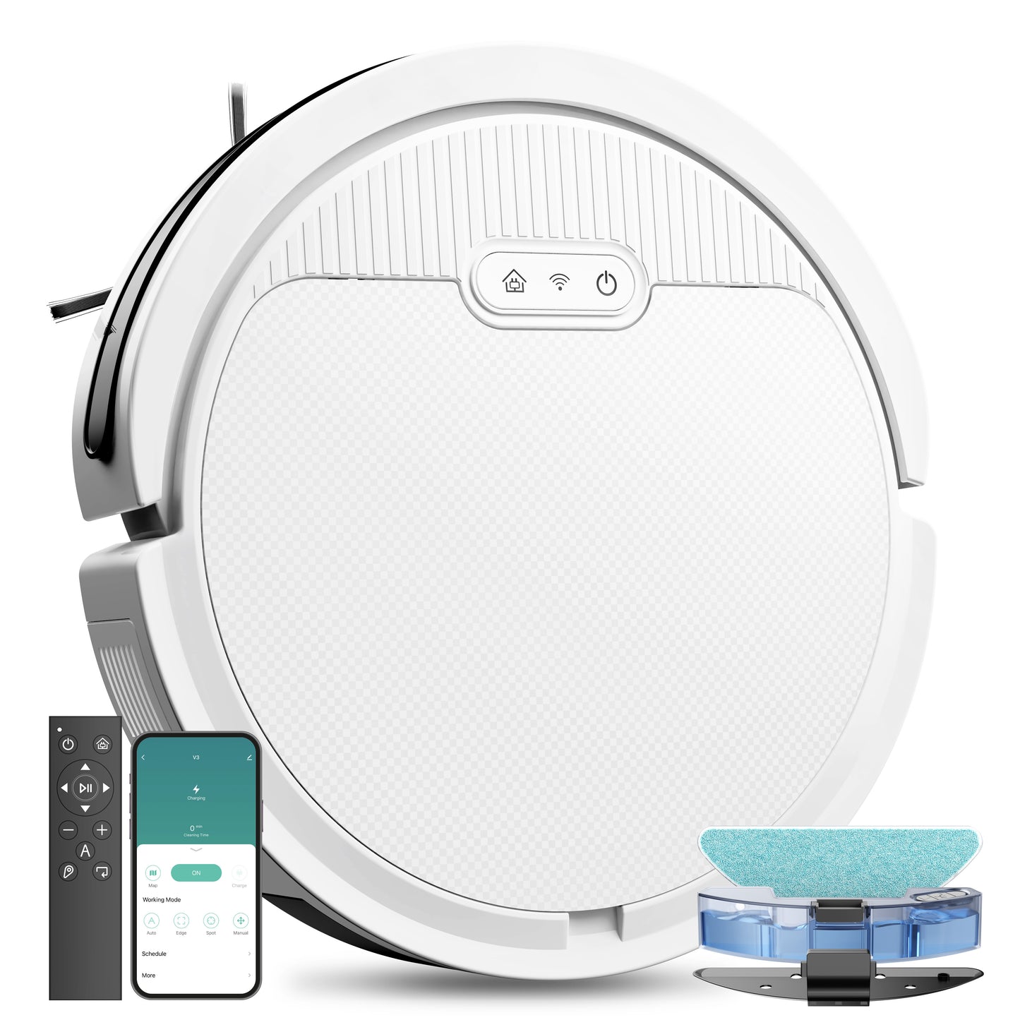 Robot Vacuum and Mop 3-in-1 - 5000Pa Suction for Pet Hair