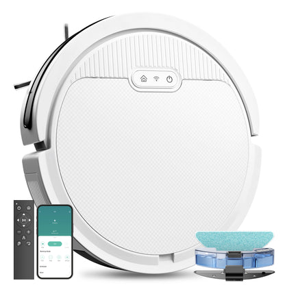 Robot Vacuum and Mop 3-in-1 - 5000Pa Suction for Pet Hair