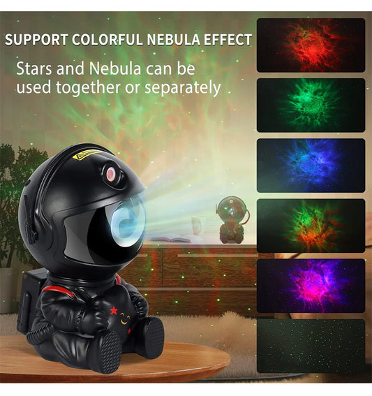 Galaxy Star Astronaut Projector - LED Night Light Starry Sky Lamp for Bedroom Decor