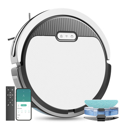 Robot Vacuum and Mop 3-in-1 - 5000Pa Suction for Pet Hair